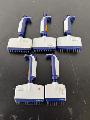 Rainin Pipet-Lite XLS Multichannel Pipettes Set of 5 for Precise Liquid Handling-cover