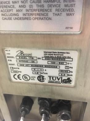 Videojet Technologies Excel 178 Industrial Inkjet Coder-cover