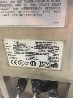 Videojet Technologies Excel 178 Industrial Inkjet Coder