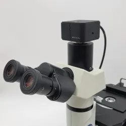 Olympus GX41 Metallurgical Inverted Microscope with Trinocular Head and Digital Camera Adapter, 2 of 5
