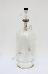 Ace Glass Jacketed Process Reaction Vessel 10L Laboratory Glass Reactor Vessel, 6 of 7