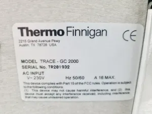 Thermo Quest Trace GC 2000 Gas Chromatograph with AS 2000 Autosampler Controller, 7 of 29