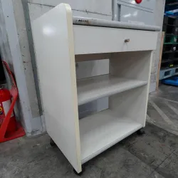 AS ONE 4489 Laboratory Utility Cart with Casters, W720×D470×H870mm, 2 of 6