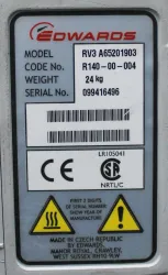 Edwards RV3 Rotary Vane Vacuum Pump, High Performance, 48 dB Noise, 120V, 3 of 7