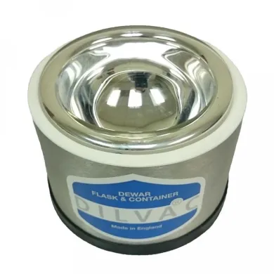 Scilogex 0.57 Liter WideTop-Shallow Stainless Steel Cased Dewar Flask SS115SH