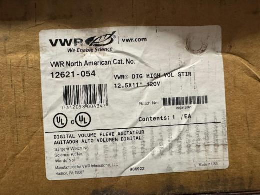 VWR Digital Rocker Model 12621-054 with Adjustable Speed Control-cover