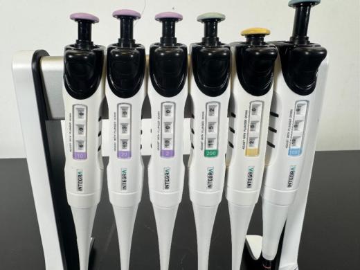 INTEGRA Biosciences Single Channel Pipette Set with Stand, 6 Volume Ranges-cover