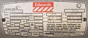 Edwards E2M5 Dual Stage Rotary Vane Vacuum Pump (3.9 CFM), 5 of 5