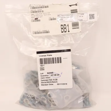 TE Connectivity PIDG Ring Tongue Terminal 16-14 AWG, 3/8" Stud Size, Model 320564