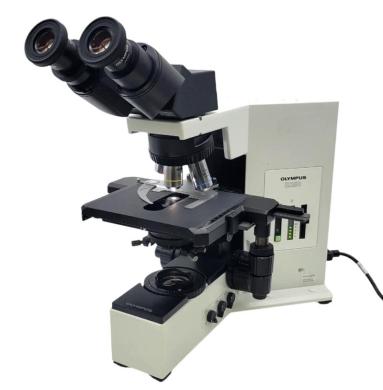 Olympus BX50 Compound Microscope with Fixed Binocular Head and 4x, 10x, 40x Objectives-cover