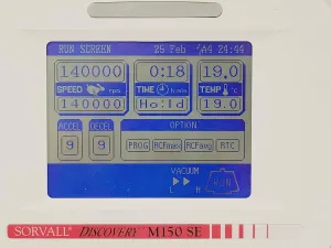 Sorvall Discovery M150 SE Centrifuge with S140-AT Rotor, 23 of 27
