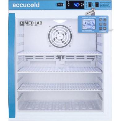 Accucold ARG1MLDL2B Compact Laboratory Refrigerator with Digital Data Logger, Glass Door-cover