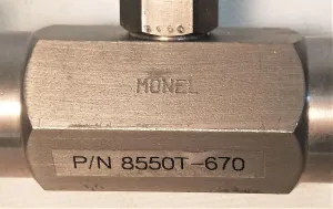 Airgas Monel 8550T-670 Manual Gas Flow Control Valve, 5 of 5
