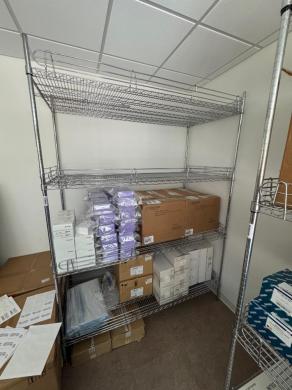 Uline Adjustable Wire Shelving Unit for Laboratory and Industrial Storage-cover