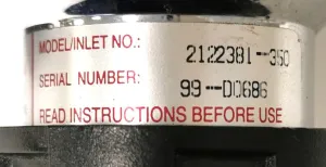 Liquid Air 2122381-350 Stainless-Steel Hydrogen Pressure Regulator (CGA 350), 5 of 5