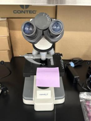 VWR VistaVision Series Binocular Compound Microscope with Mechanical Stage and Built-in Illumination-cover