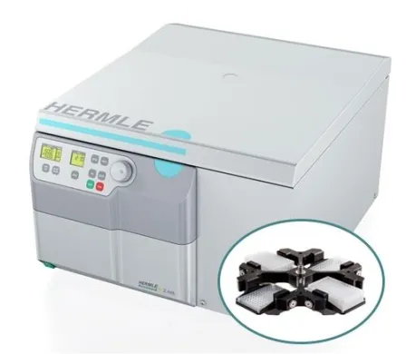 Hermle Z446 Centrifuge w/ Microplate Rotor