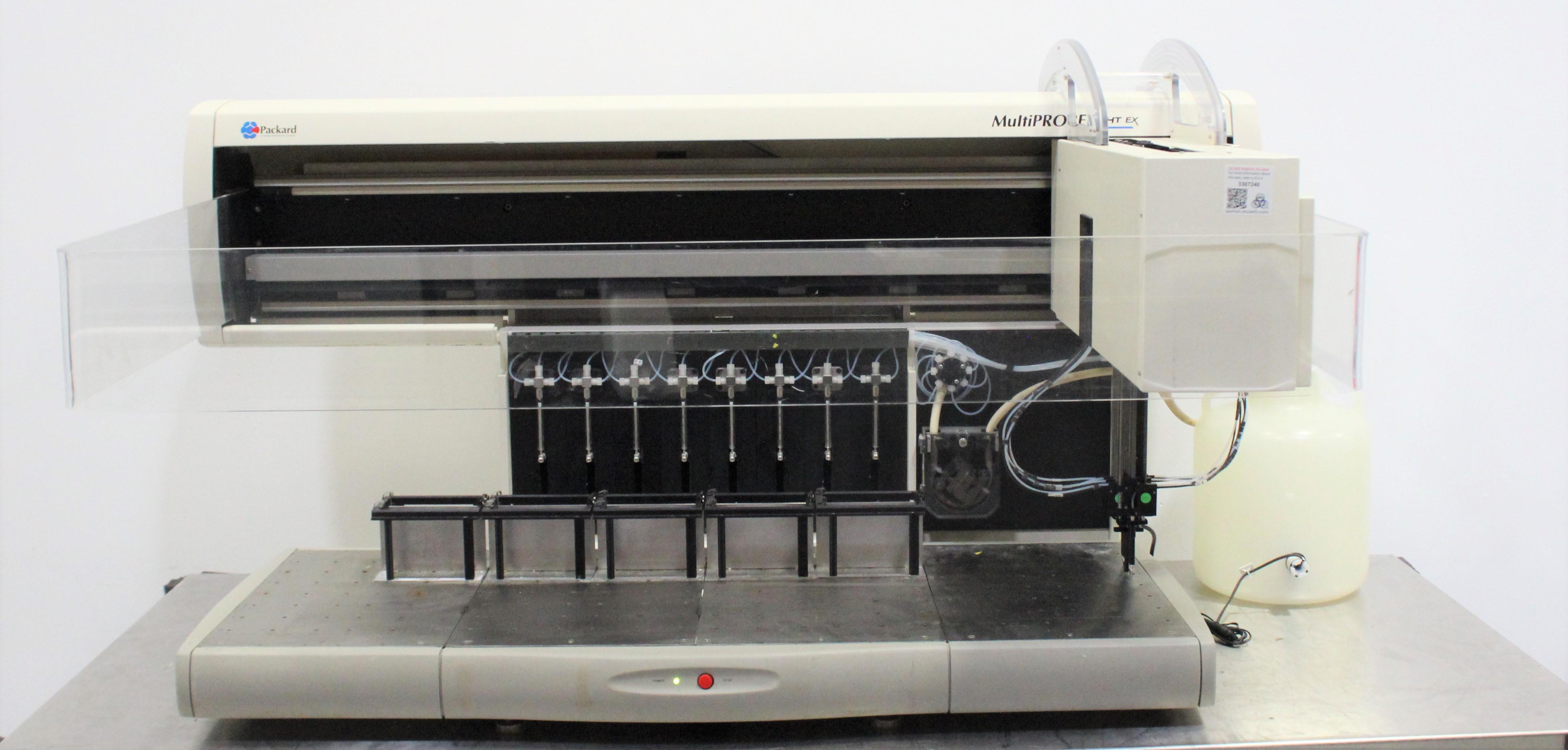 Packard AMP8E01 MultiPROBE II HT EX Automated Liquid Handling Pipetting System with Talon Gripper