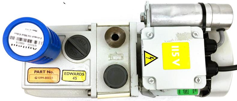 Edwards E2M1.5 Dual Stage Rotary Vane Mechanical Vacuum Pump with Oil Mist Filter (1.2 CFM)-cover