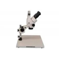Meiji EMZ-5TRD Trinocular Zoom Stereo Microscope with Wide Surface Stand and 10X Eyepieces, 5 of 7