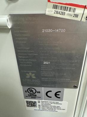 Stirling Ultracold SU780XLE Ultra-Low Temperature Upright Freezer with Stirling Engine Cooling-cover