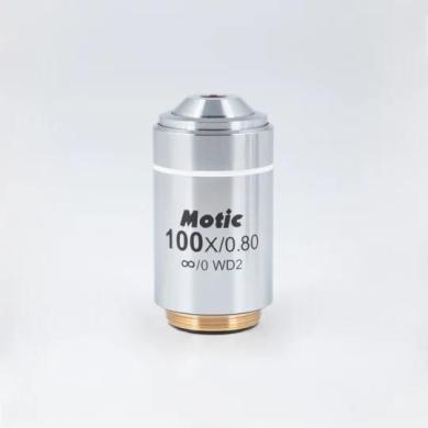 MOTIC LM Plan Achromatic Objective LM PL 100X/0.8 with 2mm Working Distance for AE2000MET Series-cover