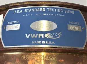 Tyler #80 Brass 8" Full-Height Sieve with 180 μm Aperture, 8 of 11
