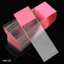 Globe Scientific Diamond® White Glass Color-Coded Microscope Slides with 90° Corners, Model 1380-50L, 5 of 9