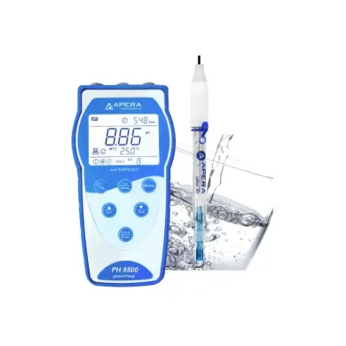 Apera PH8500-PW Premium Series Portable pH Meter with LabSen 803 Electrode and Data Logger