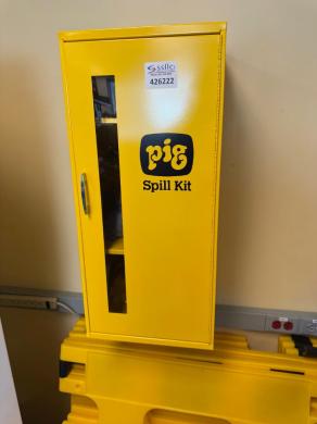 New Pig Corporation PIG Spill Kit Wall-Mounted Hazardous Liquid Spill Containment Cabinet-cover
