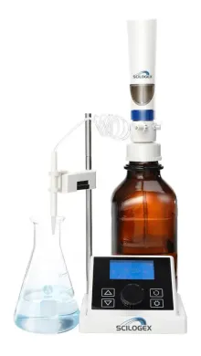 SCILOGEX iFlow 10mL Motorized Digital Bottletop Dispenser with Adjustable Nozzle