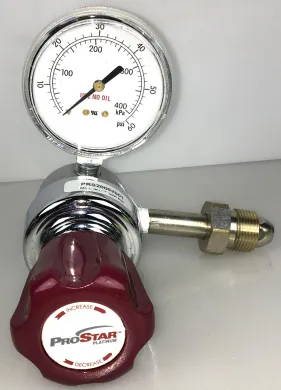 Praxair ProStar Platinum PRS20062001 Gas Regulator with Monel Hose (CGA 580)