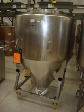 Bohle Mobile 1400 Liter Capacity Stainless Steel Storage Tote for Laboratory Use-cover