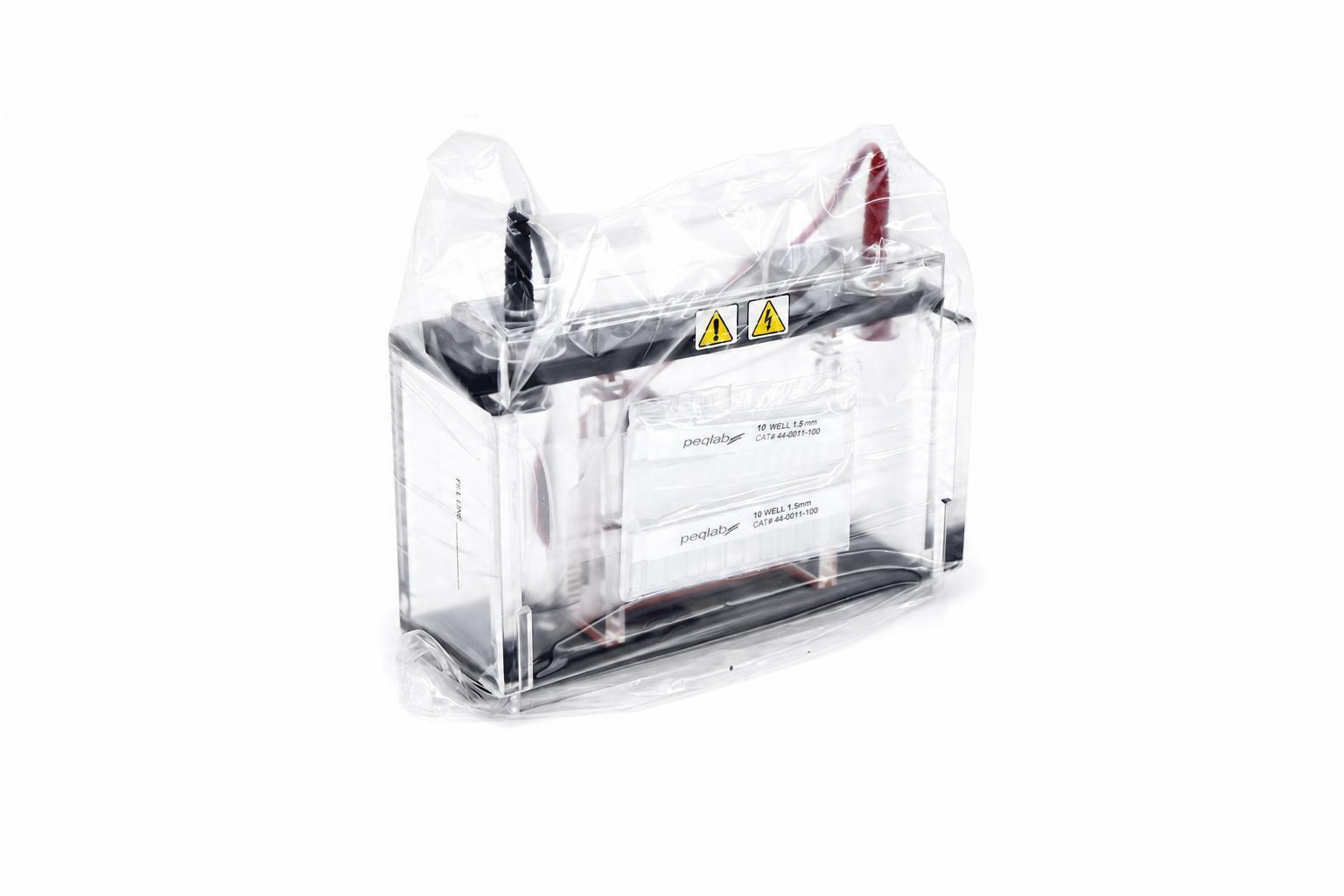 Peqlab PerfectBlue Mini M Horizontal Gel Electrophoresis System with 14-Well and 10-Well Combs, 9 × 11 cm