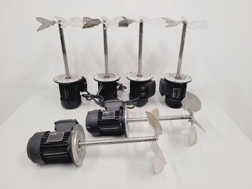 Lot of 6 Lafert ST63C4 Motors with Air Blowing Impellers-cover
