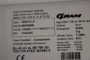 Gram BioCompact ll RR210 Laboratory Refrigerator, 3 of 3