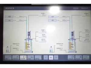 Sartorius Biostat B Dual Control Jacketed Autoclavable Bioreactor System for Microbial Cultures, 2L Vessels, 16 of 48