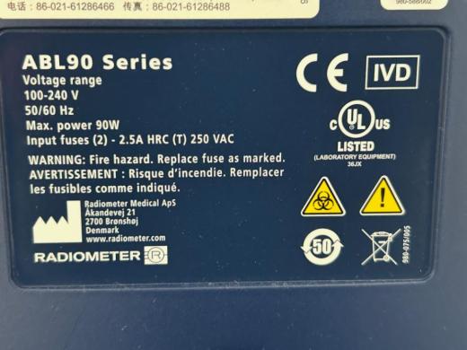 Radiometer ABL 90 Flex Blood Gas Analyzer with Integrated Touchscreen for Clinical Diagnostics-cover