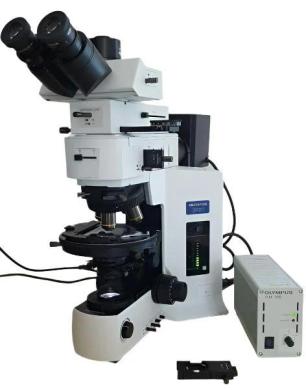 Olympus BX51 Polarizing Reflected Light Microscope with Trinocular Head-cover