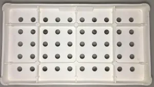 Polypropylene Test Tube Holder and Drying Rack for 50 Tubes (14-17 mm), 2 of 3