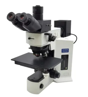 Olympus BX51M Metallurgical Microscope with Polarization and Brightfield/Darkfield Illumination