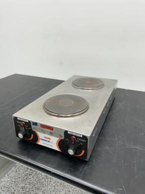 Nemco 6310-3 Horizontal Double Burner Hot Plate with Independent Controls-cover