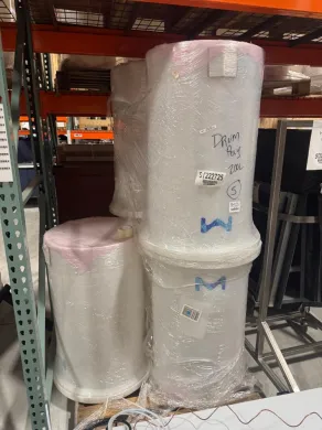 Millipore 200L Plastic Drum for Secure Laboratory Chemical Storage