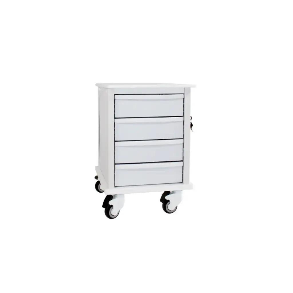 TrippNT Element 07 Compact Medical Storage Cart with Locking Drawers and Casters