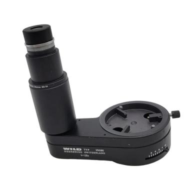 Leica Wild Heerbrugg Stereo Microscope Photo Port 374590 with Adapter & 10x Eyepiece-cover