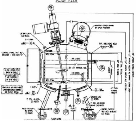 Feldmeier 225 Liter Stainless Steel Vessel with Motor-Driven Agitator and Heating Jacket-cover