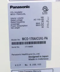 Panasonic MCO-170AICUVL-PA CO2 Laboratory Incubator with Touchscreen Control, 5.8 cu.ft., 7 of 11