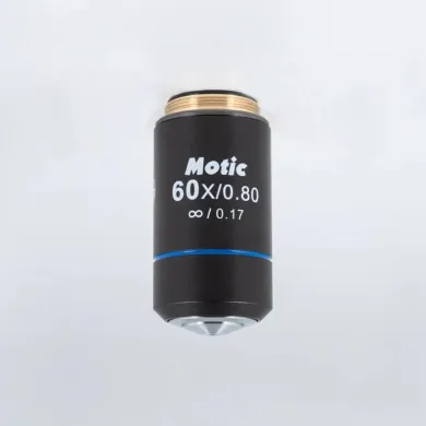 Motic EC Plan Achromatic 60X/0.80/S Microscope Objective Lens with 0.35mm WD
