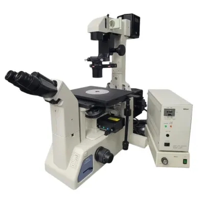 Nikon Eclipse TE200 Inverted Microscope with Phase Contrast and Fluorescence