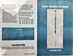 Hamilton 7001 KHCH 1 µL Microliter Injection Syringe with Built-in Chaney Adapter, 6 of 6